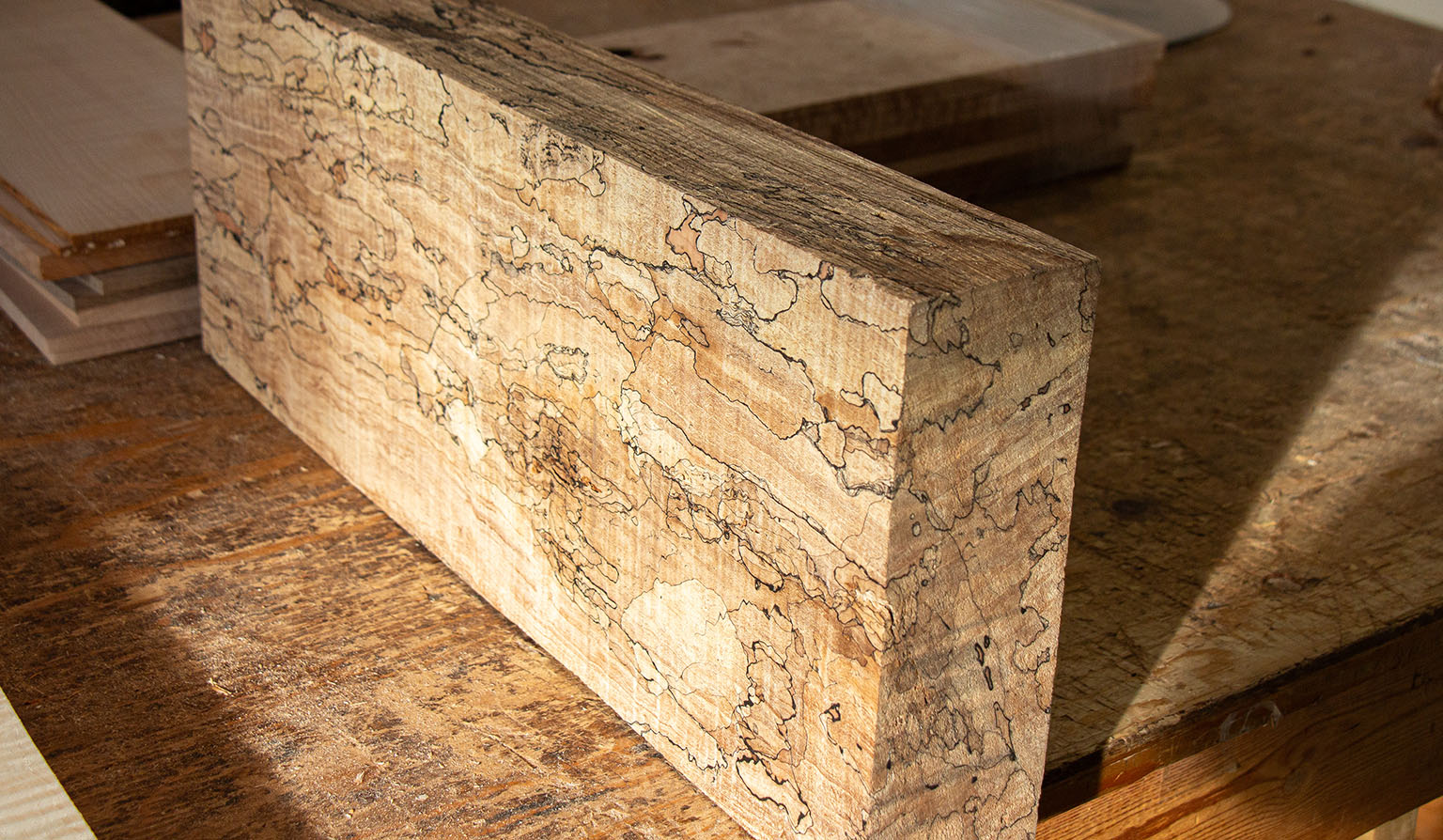spalted maple block spalted maple block